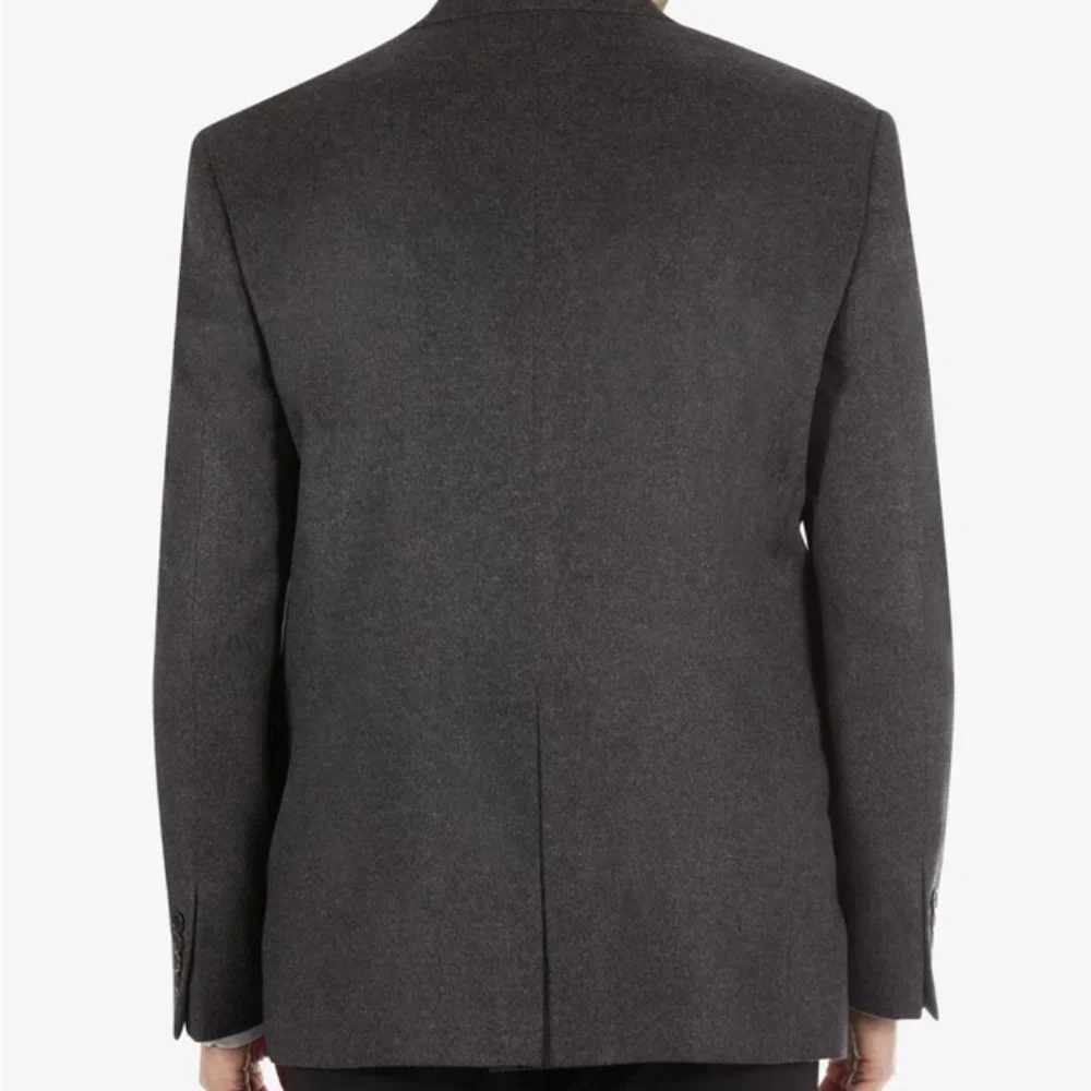 Lauren Ralph Lauren Men's‎ Blazer Lacrosse Grey 42Long Wool, Silk, Cashmere $450